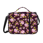 Vintage Pink Rose Floral Pattern Print Shoulder Strap Bible Bag