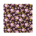 Vintage Pink Rose Floral Pattern Print Silk Bandana