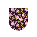 Vintage Pink Rose Floral Pattern Print Toilet Lid Cover
