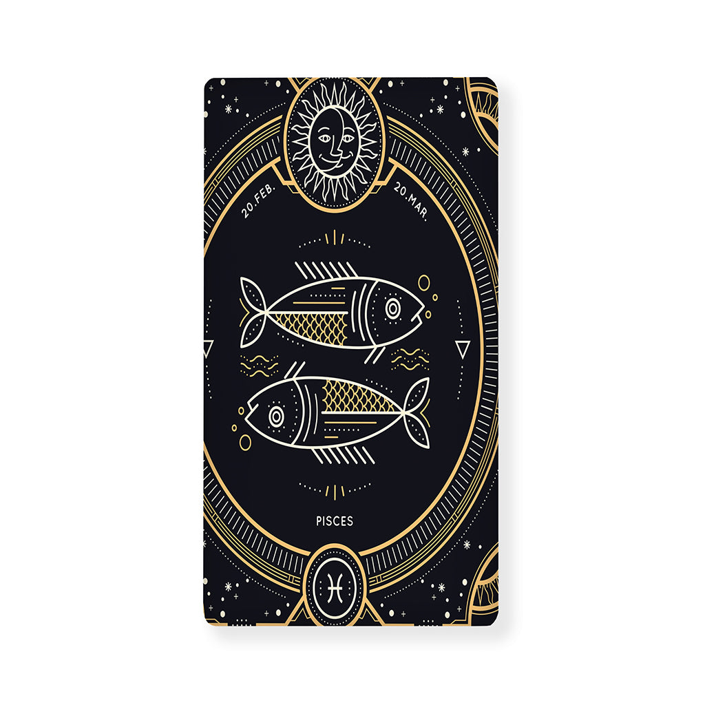 Vintage Pisces Zodiac Sign Print Baby Crib Sheet