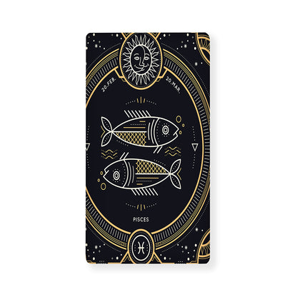 Vintage Pisces Zodiac Sign Print Baby Crib Sheet