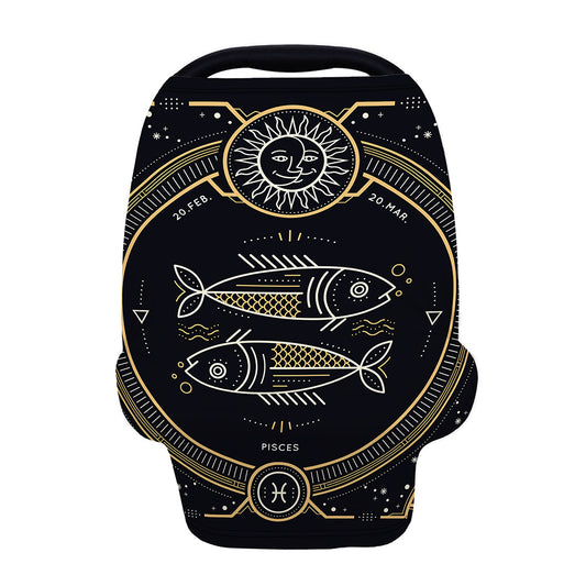 Vintage Pisces Zodiac Sign Print Baby Seat Cover