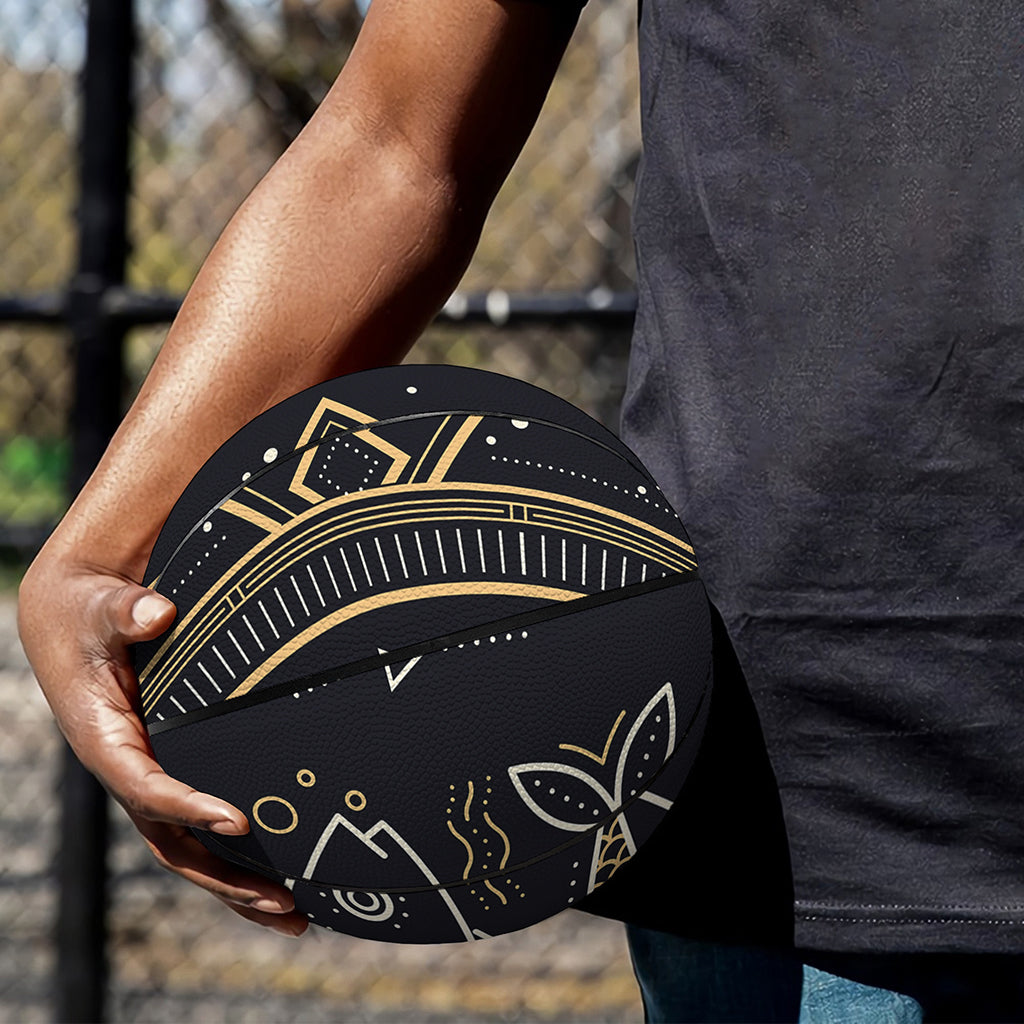 Vintage Pisces Zodiac Sign Print Basketball