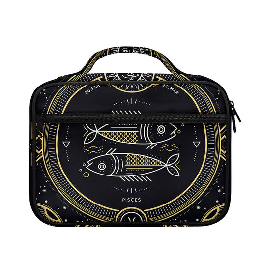Vintage Pisces Zodiac Sign Print Briefcase Bible Bag