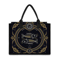 Vintage Pisces Zodiac Sign Print Canvas Tote Bag