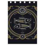 Vintage Pisces Zodiac Sign Print Curtain