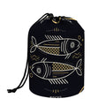 Vintage Pisces Zodiac Sign Print Drawstring Makeup Bag