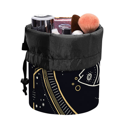 Vintage Pisces Zodiac Sign Print Drawstring Makeup Bag