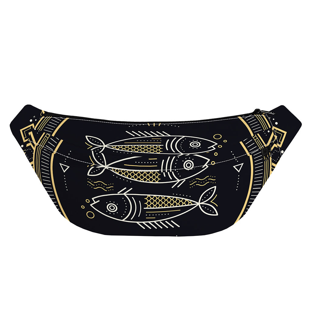 Vintage Pisces Zodiac Sign Print Fanny Pack