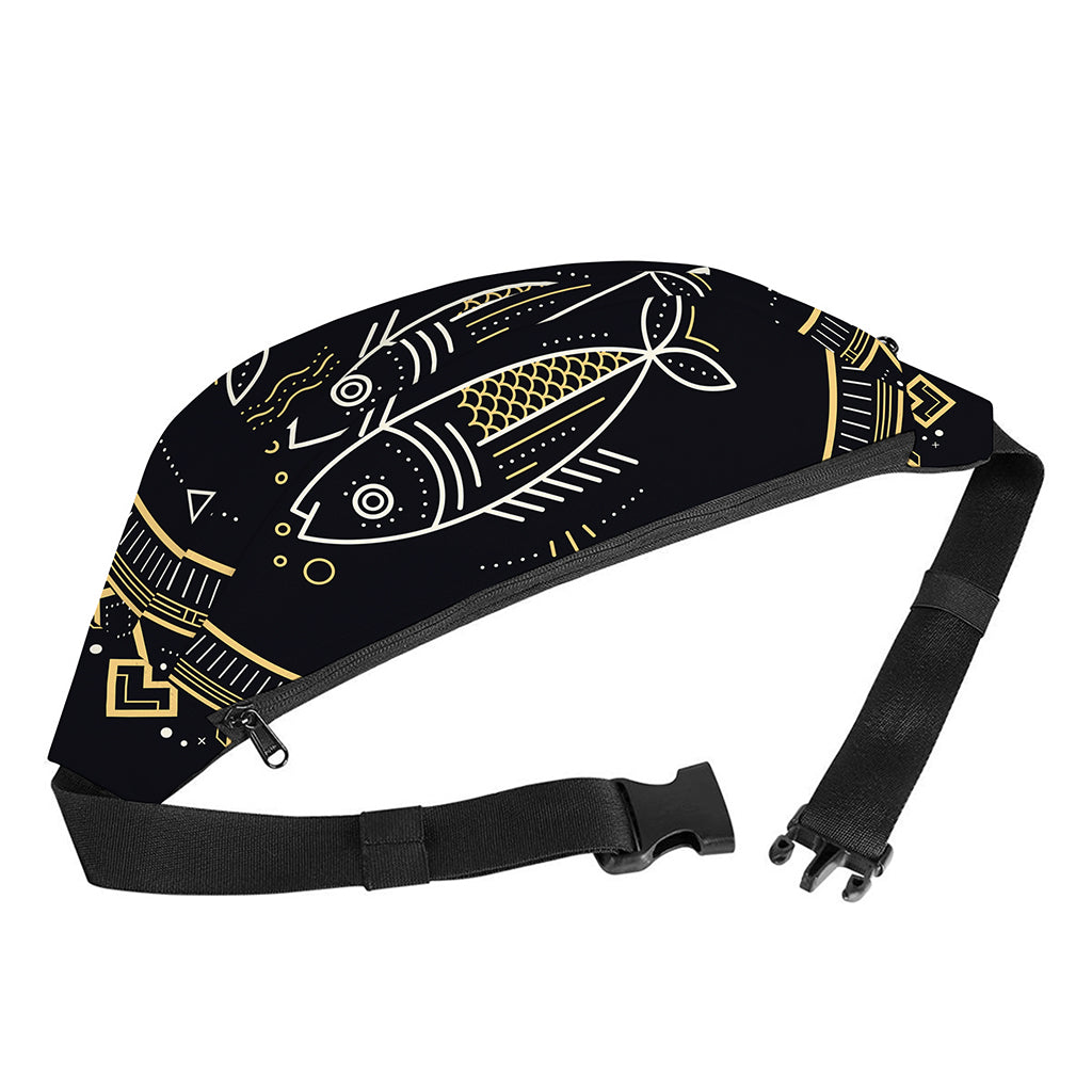 Vintage Pisces Zodiac Sign Print Fanny Pack