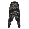 Vintage Pisces Zodiac Sign Print Hammer Pants