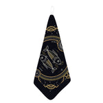 Vintage Pisces Zodiac Sign Print Hand Towel
