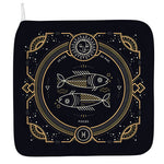 Vintage Pisces Zodiac Sign Print Hand Towel