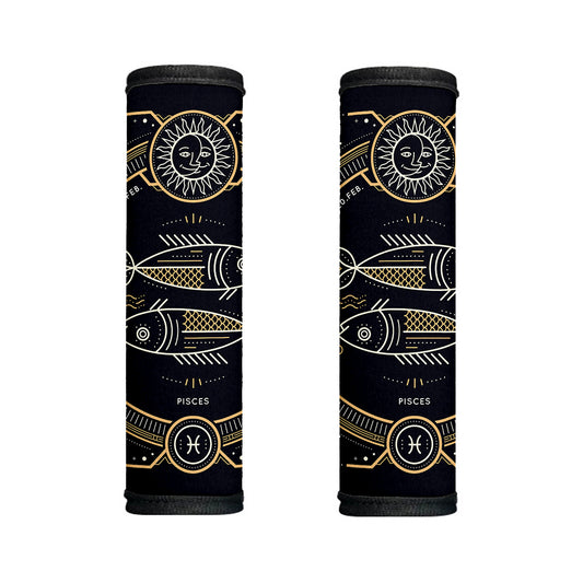 Vintage Pisces Zodiac Sign Print Handle Covers