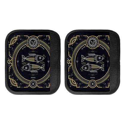 Vintage Pisces Zodiac Sign Print Handle Covers