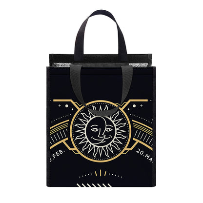 Vintage Pisces Zodiac Sign Print Insulated Lunch Tote