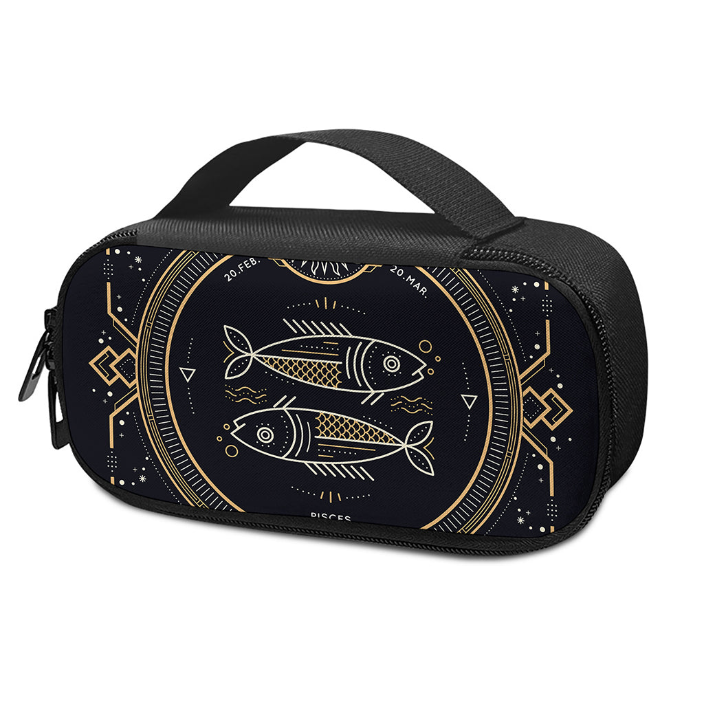 Vintage Pisces Zodiac Sign Print Insulin Cooler Travel Case