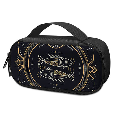 Vintage Pisces Zodiac Sign Print Insulin Cooler Travel Case