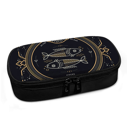 Vintage Pisces Zodiac Sign Print Insulin Cooler Travel Case