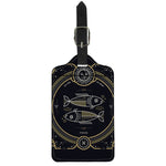 Vintage Pisces Zodiac Sign Print Luggage Tag