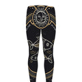 Vintage Pisces Zodiac Sign Print Men's Leggings