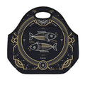 Vintage Pisces Zodiac Sign Print Neoprene Lunch Bag