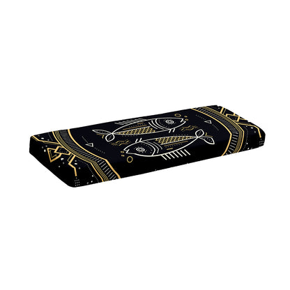 Vintage Pisces Zodiac Sign Print Piano Keyboard Cover
