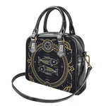 Vintage Pisces Zodiac Sign Print Shoulder Handbag