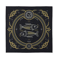 Vintage Pisces Zodiac Sign Print Silk Bandana