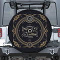 Vintage Pisces Zodiac Sign Print Tire Cover With Camera Hole