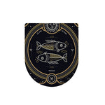 Vintage Pisces Zodiac Sign Print Toilet Lid Cover