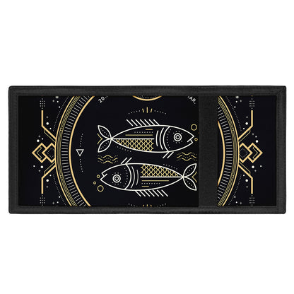 Vintage Pisces Zodiac Sign Print Trifold Wallet