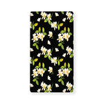 Vintage Plumeria Flower Pattern Print Baby Crib Sheet