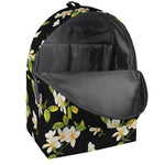 Vintage Plumeria Flower Pattern Print Backpack