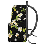 Vintage Plumeria Flower Pattern Print Backpack