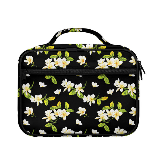 Vintage Plumeria Flower Pattern Print Briefcase Bible Bag