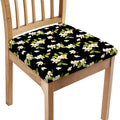 Vintage Plumeria Flower Pattern Print Chair Cushion Cover