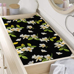 Vintage Plumeria Flower Pattern Print Changing Pad Cover