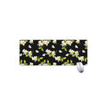 Vintage Plumeria Flower Pattern Print Extended Mouse Pad