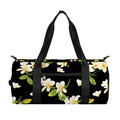 Vintage Plumeria Flower Pattern Print Gym Bag