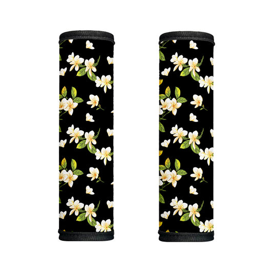 Vintage Plumeria Flower Pattern Print Handle Covers