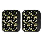 Vintage Plumeria Flower Pattern Print Handle Covers