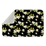 Vintage Plumeria Flower Pattern Print Indoor Door Mat