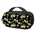 Vintage Plumeria Flower Pattern Print Portable Cooler Travel Case
