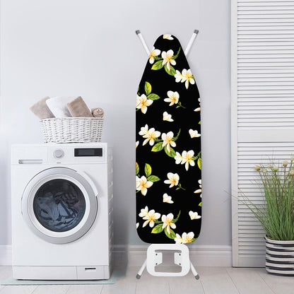 Vintage Plumeria Flower Pattern Print Ironing Board Cover