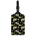 Vintage Plumeria Flower Pattern Print Luggage Tag