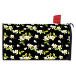Vintage Plumeria Flower Pattern Print Mailbox Cover