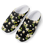 Vintage Plumeria Flower Pattern Print Mesh Casual Shoes