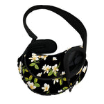 Vintage Plumeria Flower Pattern Print Pet Sling Carrier