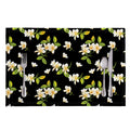 Vintage Plumeria Flower Pattern Print Placemat